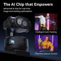 EMEET PIXY 4K Dual-Camera AI PTZ Webcam with Sony Sensor, AI Tracking, Autofocus, 3 Mics, Gesture Control