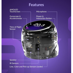 Ozobot Ari Entry Kit – Interactive STEM Robot with Touchscreen, Sensors & AI for Classroom & Homeschool
