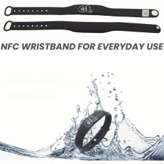 Tap NFC Wristband - Digital Business Card Bracelet, No Fees, iPhone & Android