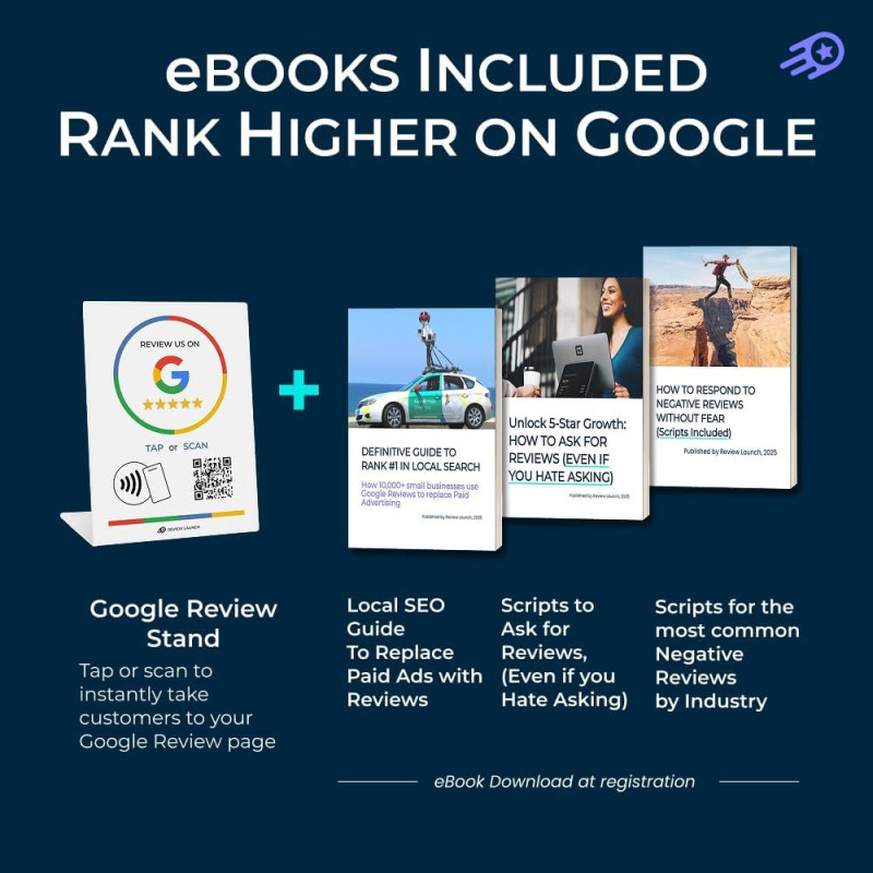 Google Review Tap Card Stand | Boost Reviews & Rank with NFC QR Code