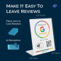 Google Review Tap Card Stand – NFC QR Code for Fast Reviews, Boost Google Rank | Digital Card, iPhone & Android Compatible Google Review Tap Card Stand – NFC QR Code for Fast Reviews, Boost Google Rank | Digital Card, iPhone & Android Compatible