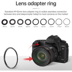 Téléprompteur LENSGO Portable 7.9'' pour iPad Smartphone DSLR