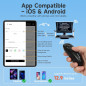 Moman Teleprompter Métal 12 avec télécommande APP pour iPad, DSLR, smartphone – Kit complet MT12