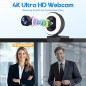 4K Autofocus Webcam with Ring Light, TOF, 1080P 60FPS, Privacy Cover & Mic – Perfect for Zoom/Skype/Meet 4K Autofocus Webcam with Ring Light, TOF, 1080P 60FPS, Privacy Cover & Mic – Perfect for Zoom/Skype/Meet