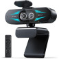 Webcam EMEET C60E 4K Dual-Cam Zoom 11X, Autofocus, Télécommande, Éclairage RGB, 2 Micros, Streaming Webcam EMEET C60E 4K Dual-Cam Zoom 11X, Autofocus, Télécommande, Éclairage RGB, 2 Micros, Streaming
