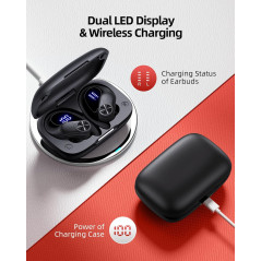 PocBuds Wireless Earbuds with 80hrs Playtime & Wireless Charging Case