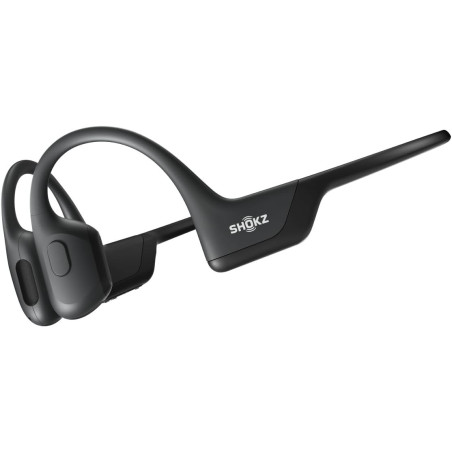 Casque Bluetooth Sport SHOKZ OpenRun Pro Oreille Ouverte, Résistant à la Transpiration, Micro, Noir