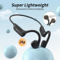 CXK Bone Conduction Bluetooth 5.4 Headphones with Mic, IPX6 Waterproof, 10H Playtime for Sports CXK Bone Conduction Bluetooth 5.4 Headphones with Mic, IPX6 Waterproof, 10H Playtime for Sports