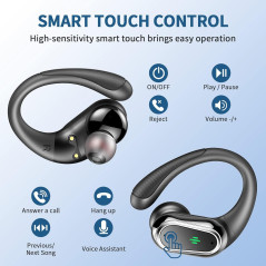 Wireless Earbuds 2026 Bluetooth 5.4, 50H HiFi Stereo, IP7 Waterproof