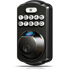 Veise KS02A Fingerprint Keyless Door Lock – Auto Lock, Biometric Keypad