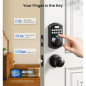 Veise KS02A Fingerprint Keyless Entry Door Lock - Auto Lock, Biometric, Keypad, Anti-Peeping, Matte Black Veise KS02A Fingerprint Keyless Entry Door Lock - Auto Lock, Biometric, Keypad, Anti-Peeping, Matte Black