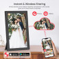Cadre photo numérique Frameo 15,6 FHD IPS 64GB WiFi tactile, envoyez photos depuis smartphone, cadeau idéal parents Cadre photo numérique Frameo 15,6 FHD IPS 64GB WiFi tactile, envoyez photos depuis smartphone, cadeau idéal parents