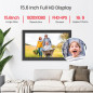 Cadre photo numérique Frameo 15,6 FHD IPS 64GB WiFi tactile, envoyez photos depuis smartphone, cadeau idéal parents Cadre photo numérique Frameo 15,6 FHD IPS 64GB WiFi tactile, envoyez photos depuis smartphone, cadeau idéal parents