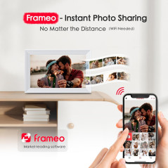 Cadre Photo Digital 10,1 HD WiFi 32Go - Idée Cadeau Parfaite