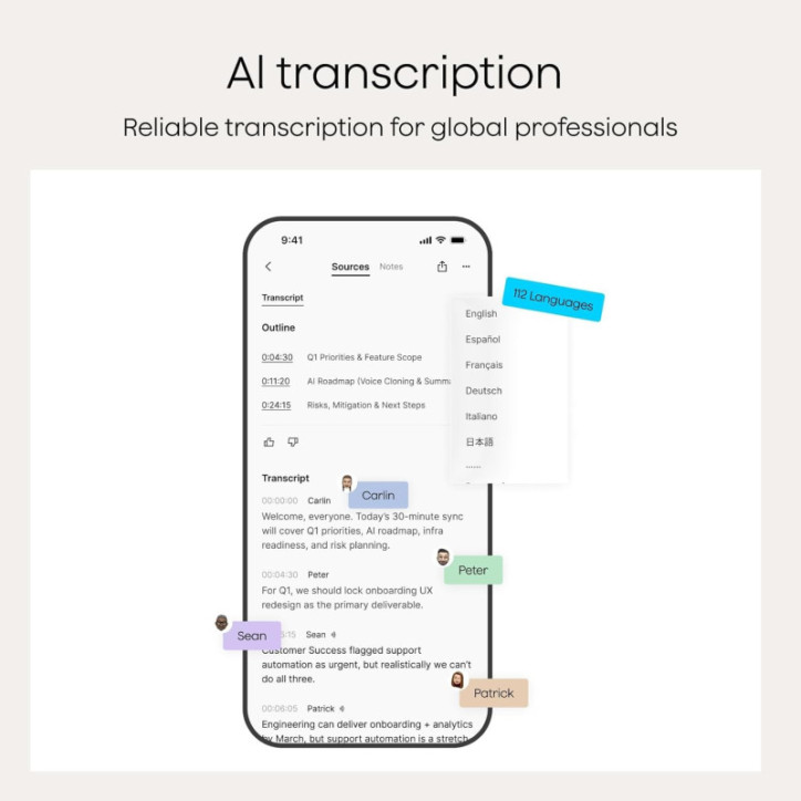 Plaud Note Pro Enregistreur Vocal AI, Transcription & Résumé, Contrôle App, 112 Langues, Ultra-Mince Noir Plaud Note Pro Enregistreur Vocal AI, Transcription & Résumé, Contrôle App, 112 Langues, Ultra-Mince Noir