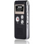 Enregistreur vocal numérique 16GB rechargeable USB pour conférences avec lecture, dictaphone compact amélioré Enregistreur vocal numérique 16GB rechargeable USB pour conférences avec lecture, dictaphone compact amélioré
