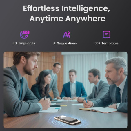AI Voice Recorder Pro: Transcribe, Summarize, Noise Cancel, 152 Langs
