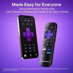 Aurzen Roku Smart Projector 1080P FHD with WiFi, Bluetooth & Dolby Audio
