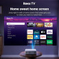 Aurzen Roku Smart Projector 1080P FHD with WiFi, Bluetooth, Auto Focus, Keystone & Dolby Audio - White Aurzen Roku Smart Projector 1080P FHD with WiFi, Bluetooth, Auto Focus, Keystone & Dolby Audio - White