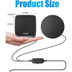 Compact USB Powered Desktop Computer Speakers with 3.5mm Aux Input