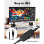 USB Powered Desktop Computer Speakers with 3.5mm Aux - Small PC Speakers for Desktop USB Powered Desktop Computer Speakers with 3.5mm Aux - Small PC Speakers for Desktop