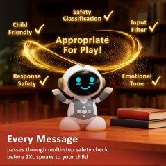 2XL Interactive Robot Toy for Kids – Smart Learning & Safe AI Play