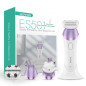 VOYOR 4-in-1 Women's Electric Bikini Trimmer & Foil Shaver with 4 Heads, Massage, Cleansing, 2 Speeds - Purple VOYOR 4-in-1 Women's Electric Bikini Trimmer & Foil Shaver with 4 Heads, Massage, Cleansing, 2 Speeds - Purple