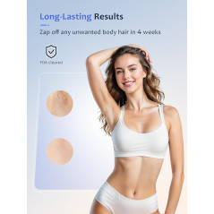 Ubroo IPL Laser Hair Removal Device with 5℃ Ice Cooling for At-Home Use – Gold