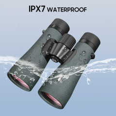 Jumelles 12x50 UHD Étanches IPX7 avec Adaptateur Téléphone