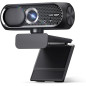 1080P HD Webcam with Mic, Noise Cancellation, Privacy Cover, Wide-Angle, Auto Light, USB Plug & Play (Black) 1080P HD Webcam with Mic, Noise Cancellation, Privacy Cover, Wide-Angle, Auto Light, USB Plug & Play (Black)