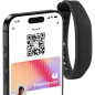 Blinq NFC Wristband Black - Instant Digital Business Card Share, Compatible with iPhone & Android Blinq NFC Wristband Black - Instant Digital Business Card Share, Compatible with iPhone & Android