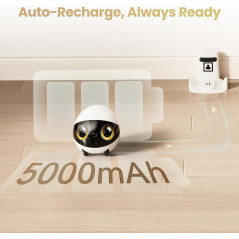 Enabot EBO Air 2S FamilyBot: 2.5K Indoor Pet Robot Camera, 2-Way Video, Night Vision, Auto-Recharge, Long Battery