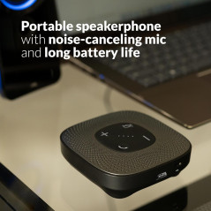 Cyber Acoustics SP-2000 Speakerphone – USB & Bluetooth, 360° Noise Cancel