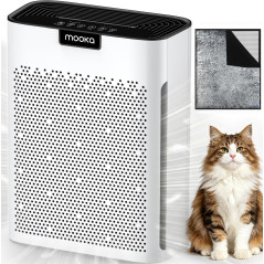 MOOKA H13 HEPA Air Purifier for Large Rooms 2200 Ft² with Washable Filters