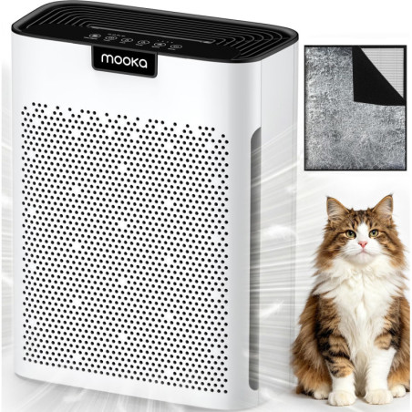 MOOKA H13 HEPA Air Purifier for Large Rooms 2200 Ft² with Washable Filters