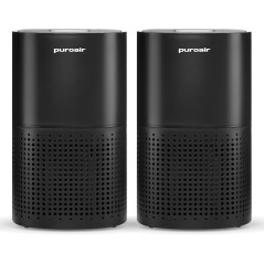 PuroAir 240 HEPA Air Purifiers for Large Rooms, 2 Pack - Covers 1,000 Sq Ft, Filters 99.9% Pollutants, Quiet