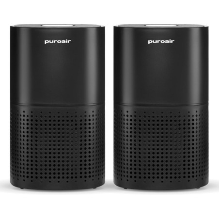 PuroAir 240 HEPA Air Purifiers for Large Rooms, 2 Pack - Covers 1,000 Sq Ft, Filters 99.9% Pollutants, Quiet