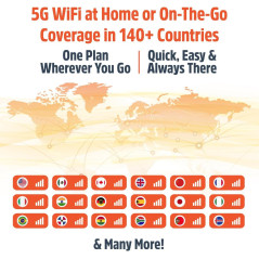 Solis Edge 5G Hotspot: Lifetime Data, Global WiFi in 140+ Countries