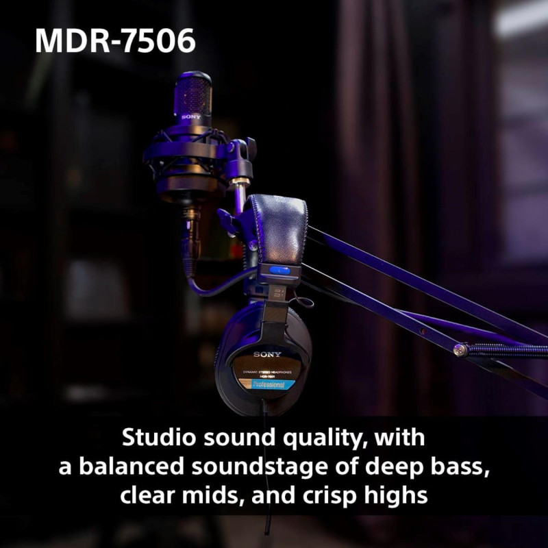 Casque Sony MDR7506 Pro à Membrane Large – Qualité Audio