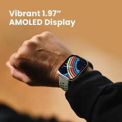 Amazfit Bip 6 Smartwatch 46mm, 14-Day Battery, 1.97 AMOLED, GPS, AI, Bluetooth Call, Fitness & Sleep Tracker, Black
