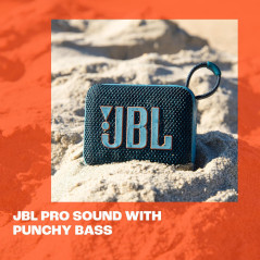 JBL Go 4 Blue – Portable Waterproof Bluetooth Speaker with Big Bass