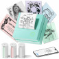 PM290 Mini Bluetooth Sticker Printer with 3 Rolls Paper, Smart AI App, Portable for Study, Office & DIY Gifts - Green PM290 Mini Bluetooth Sticker Printer with 3 Rolls Paper, Smart AI App, Portable for Study, Office & DIY Gifts - Green