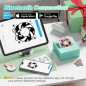 PM290 Mini Bluetooth Sticker Printer with 3 Rolls Paper, Smart AI App, Portable for Study, Office & DIY Gifts - Green PM290 Mini Bluetooth Sticker Printer with 3 Rolls Paper, Smart AI App, Portable for Study, Office & DIY Gifts - Green