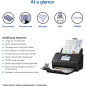 Scanner de documents couleur Epson Workforce ES-580W sans fil avec écran tactile 4,3 et chargeur 100 feuilles Scanner de documents couleur Epson Workforce ES-580W sans fil avec écran tactile 4,3 et chargeur 100 feuilles