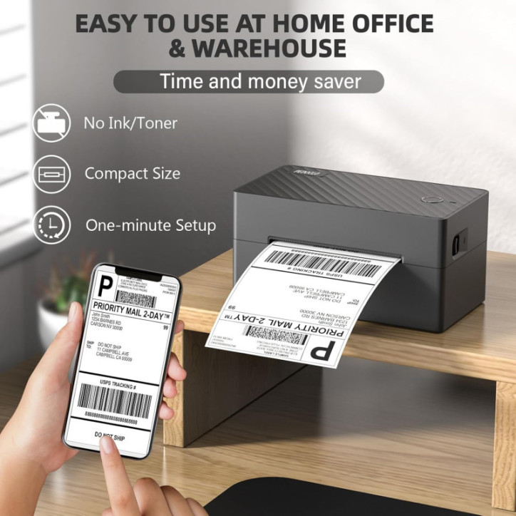 PEDOOLO 4x6 Thermal Label Printer, Bluetooth Shipping Label Printer for Android, iPhone, Windows & Mac PEDOOLO 4x6 Thermal Label Printer, Bluetooth Shipping Label Printer for Android, iPhone, Windows & Mac