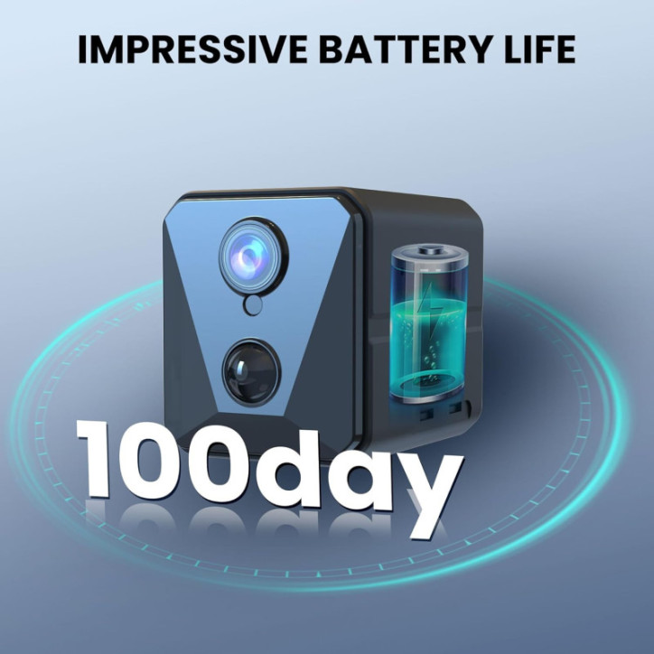 Caméra de Sécurité Funstorm 2025 4K HD WiFi, Vision Nocturne, Batterie 100 Jours, Détection Mouvement Caméra de Sécurité Funstorm 2025 4K HD WiFi, Vision Nocturne, Batterie 100 Jours, Détection Mouvement