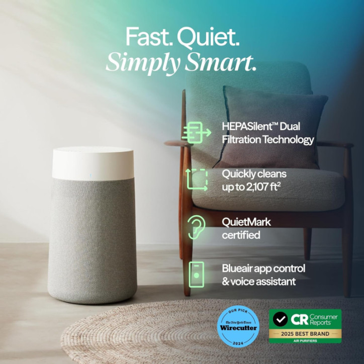 BLUEAIR Blue Pure 311i Max - Purificateur d'air intelligent WiFi pour pièces moyennes, silencieux, HEPA BLUEAIR Blue Pure 311i Max - Purificateur d'air intelligent WiFi pour pièces moyennes, silencieux, HEPA