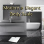 Balance de salle de bain numérique Moss & Stone Argent, précision 180kg, écran LCD rétroéclairé, design slim en verre Balance de salle de bain numérique Moss & Stone Argent, précision 180kg, écran LCD rétroéclairé, design slim en verre
