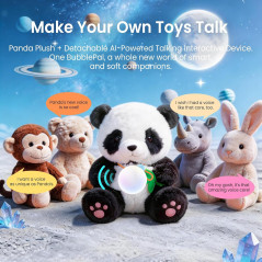 Panda Peluche IA Interactive pour Enfants 3+, Cadeau Unique