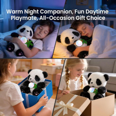 Panda Peluche IA Interactive pour Enfants 3+, Cadeau Unique